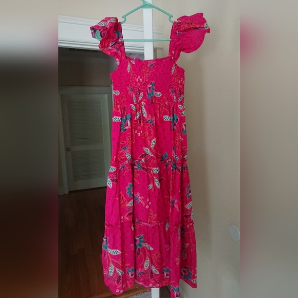 Sugarlips Pink Smocked Flutter Sleeve Sundress size XS - Picture 2 of 15